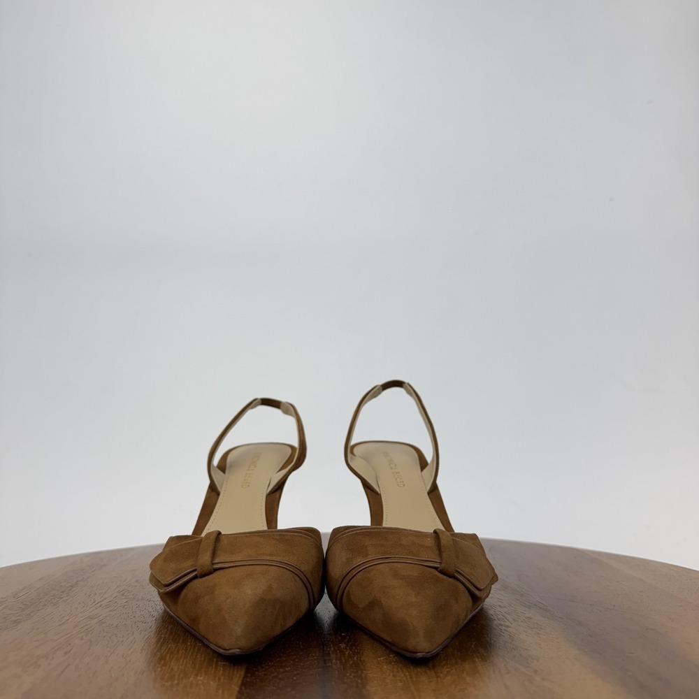 Womens Veronica Beard Lisbeth Brown‎ Suede Formal Slingback Pumps Size 6 M GUC - Picture 3 of 9